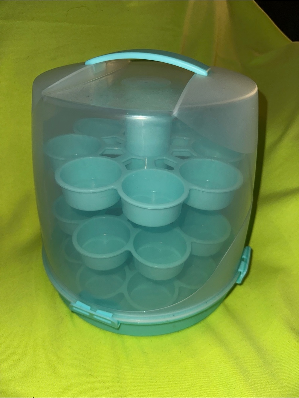 Turquoise 24 cupcake Carrier